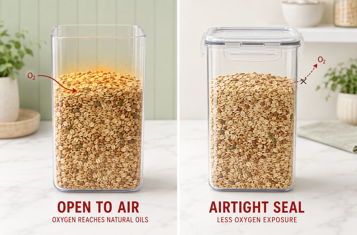 How to Keep Oats and Grains Fresh in Bulk (Airtight Storage Guide)
