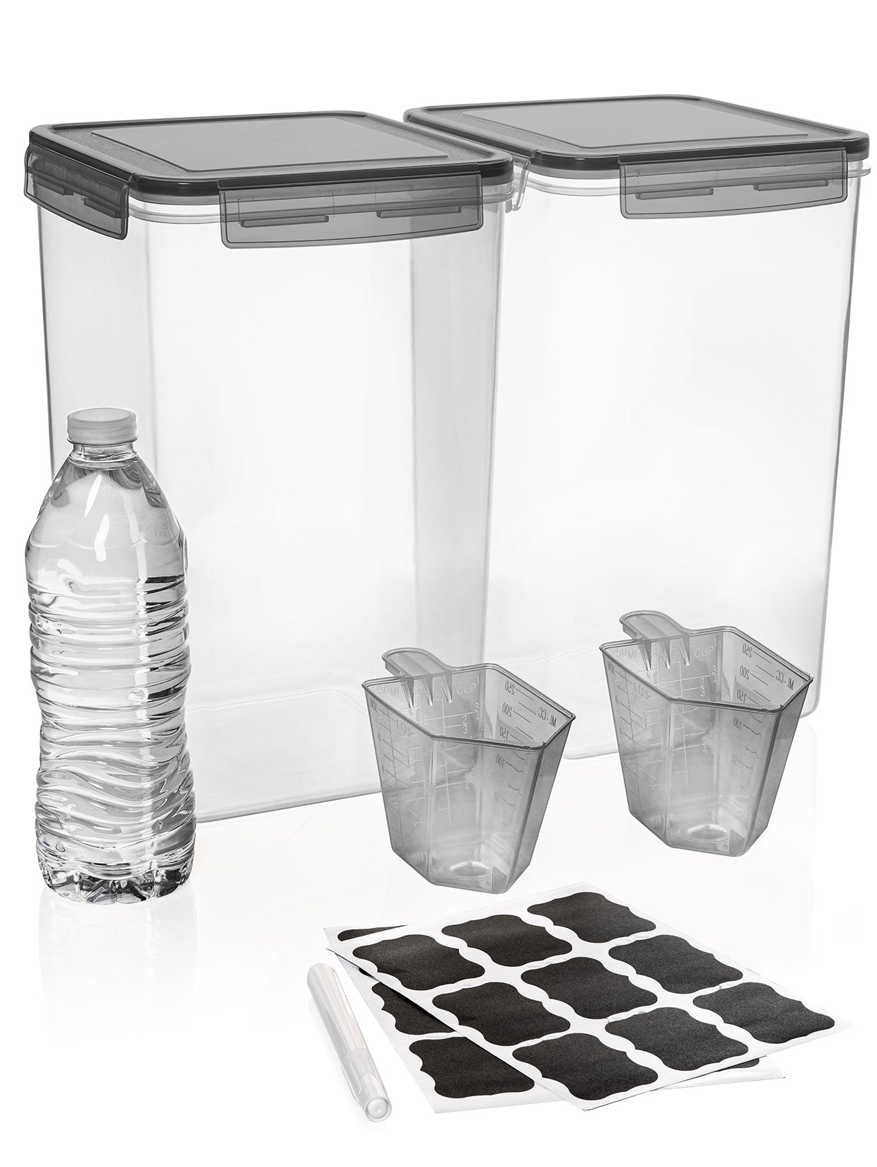 
                  
                    6.5L Plastic Food Container Set of 2 – Grey Lids
                  
                